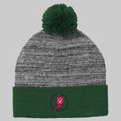 *STC41*  Heather Pom Pom Beanie, Sport-Tek ® 